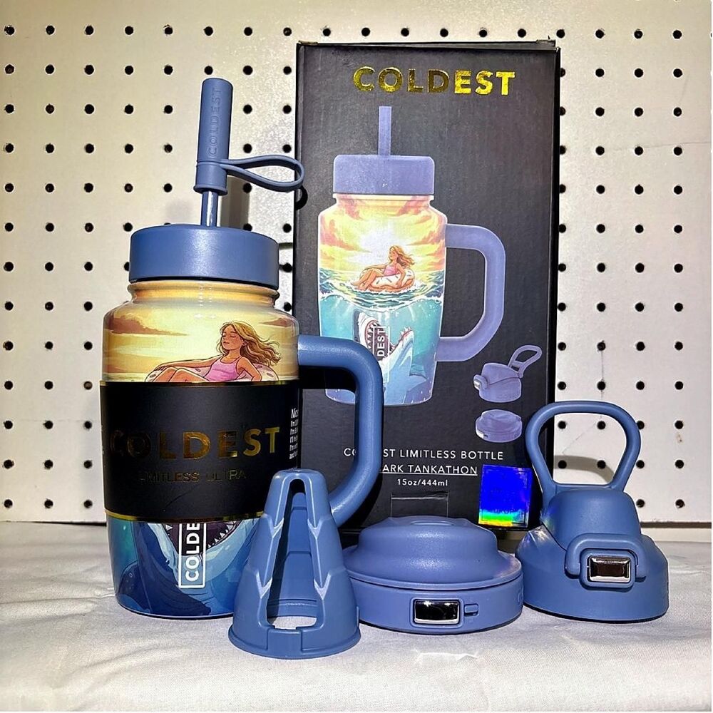 COLDEST Shark Tankathon 15 oz Limitless Ultra V8 Bottle Limited Edition